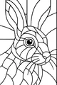 Sunlit Forest Hare Mosaic