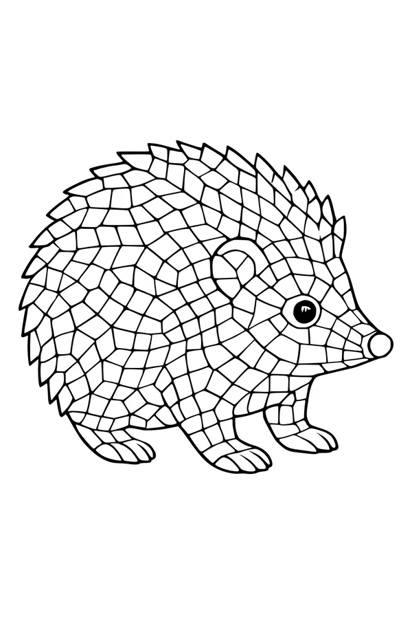 Prickles the Mosaic Hedgehog