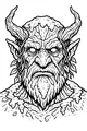 Free Troll Coloring Page - Moss-Bearded Forest Guardian (Printable PDF)