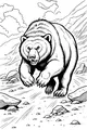 Mighty Bear Marches Through the Mountains