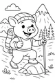 Piglet’s Mountain Trek with Backpack