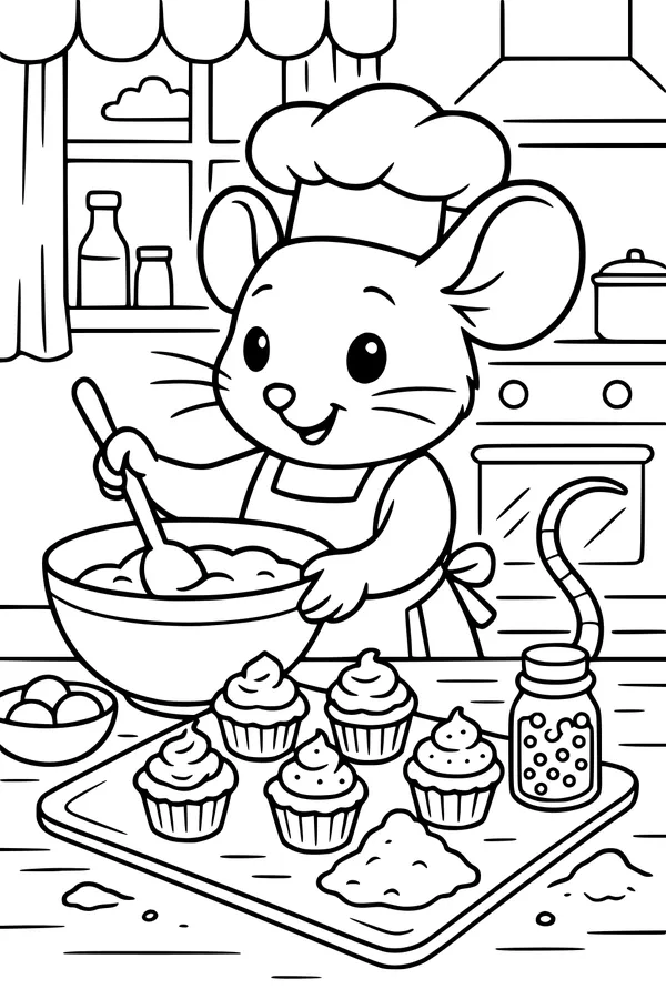 Marcy the Baker Mouse’s Busy Kitchen