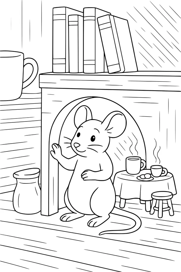 Tea Time in the Mouse’s Cozy Nook
