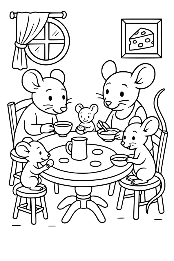Breakfast at the Cozy Mouse Table