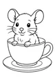 Little Mouse in a Teacup Surprise