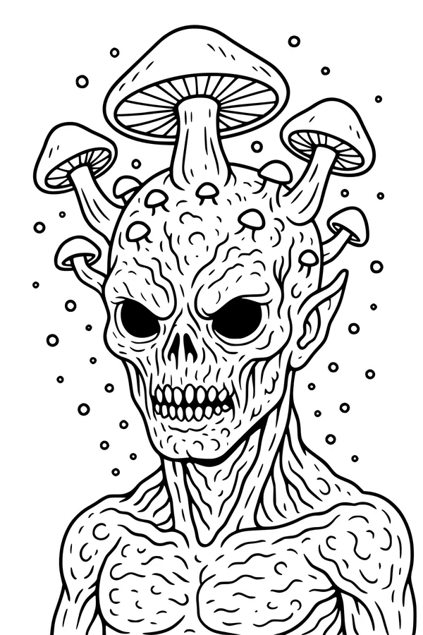 Mushroom-Head Visitor From Space