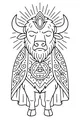 Buffalo King with Magic Cloak