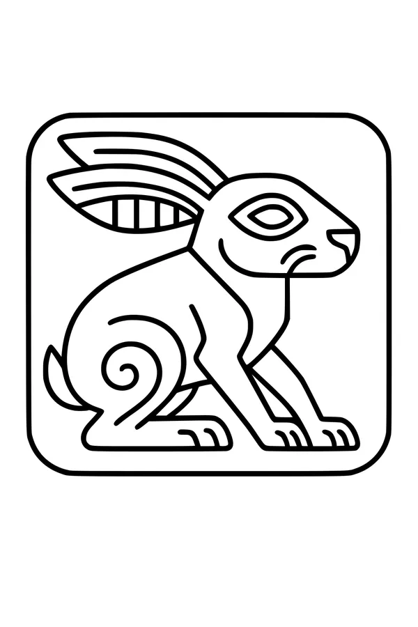 Hare with Lightning Ears