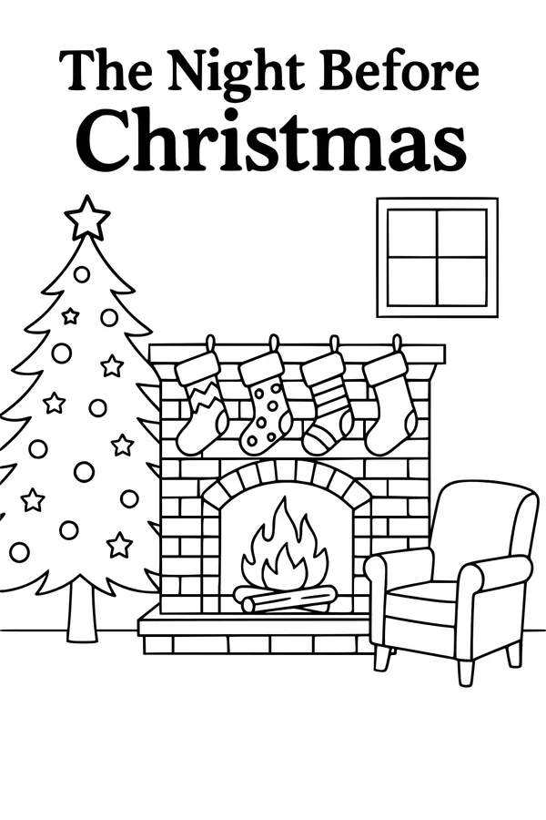 Night Before Christmas Hearth Glow
