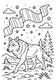 Moonlit Trail Wolf