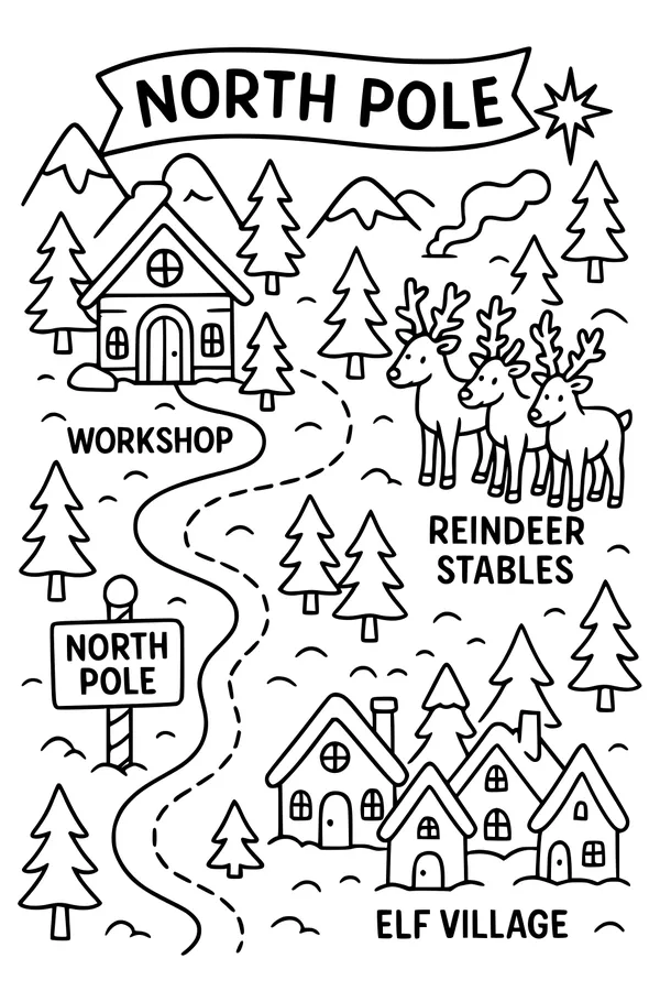 Road to the North Pole Village