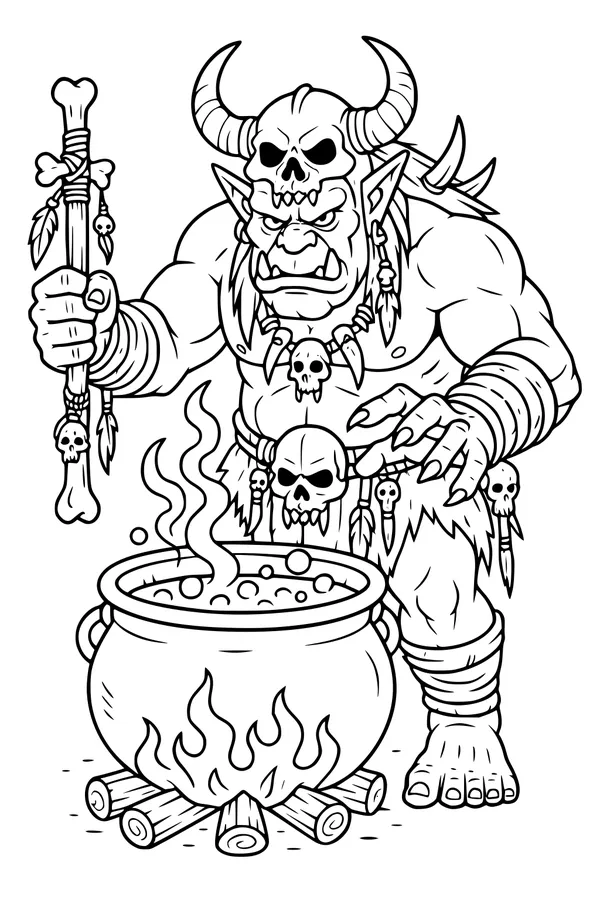 Ogre Chef Stirs the Bubble Pot