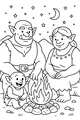 Ogre Family by the Campfire
