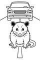 Ollie the Opossum Crosses the Road