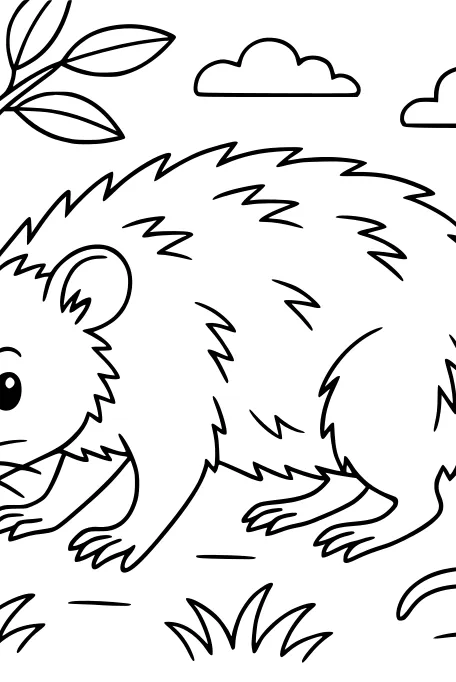 Fuzzy Opossum and the Leafy Hideout