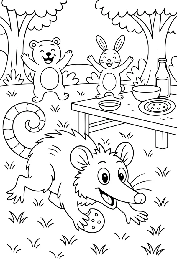 Picnic Surprise with Ollie the Opossum
