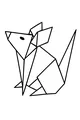 Origami Mouse Waiting for Cheese