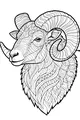 Swirly-Horned Ram Wears His Wooly Crown