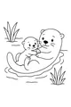 Otter Hugs by the Pond