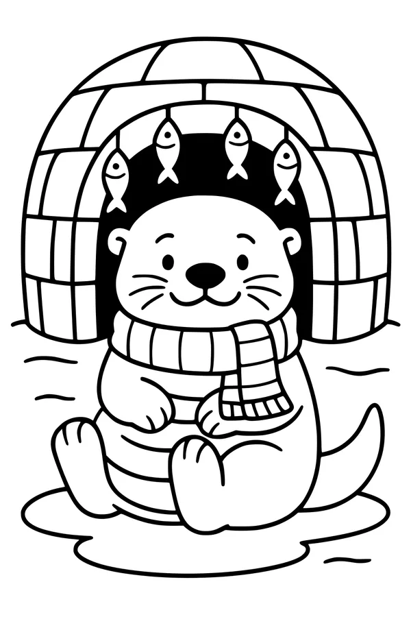 Otter’s Cozy Igloo Surprise