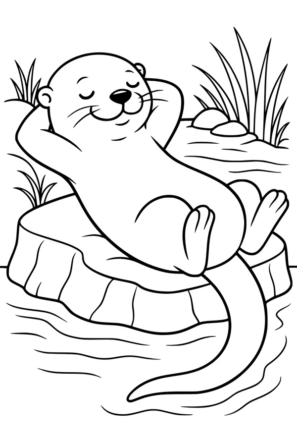 Lazy Otter Lounge On The Riverbank
