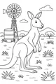 Kangaroo in the Sunny Outback