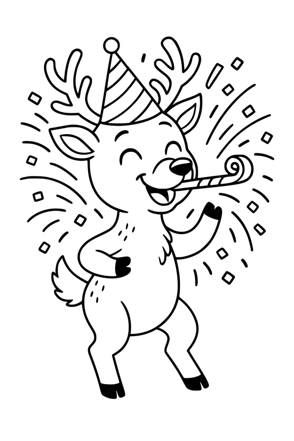 Party Hat Reindeer Brings the Fun