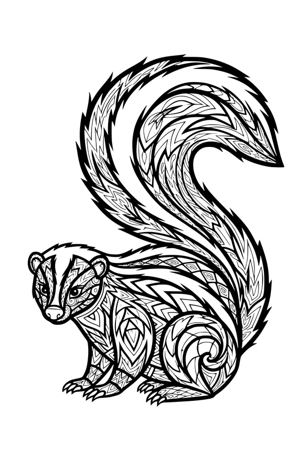 Swishy-Tail Skunk in the Wild