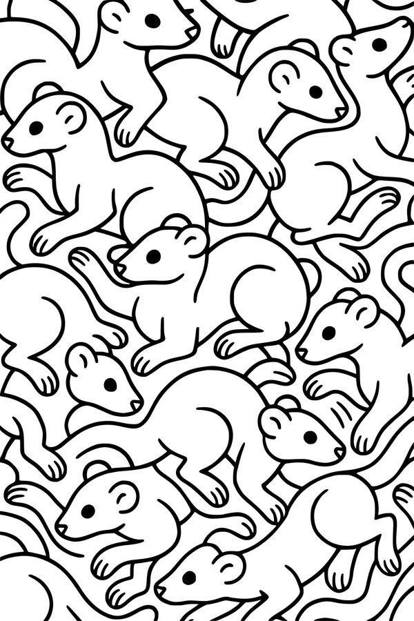 Tumbling Weasels in a Whiskery Tangle