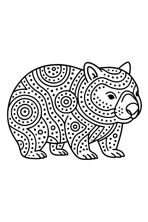 Wally the Patterned Wombat