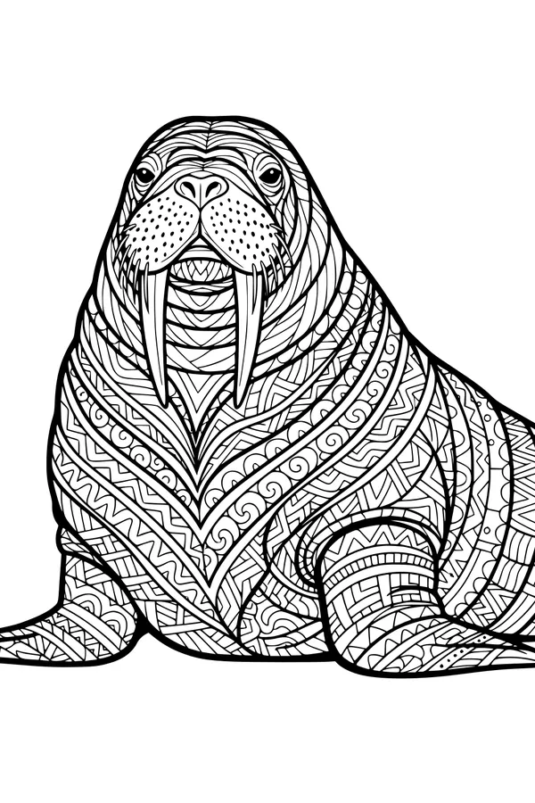 Sir Walrus and His Mustache Patterns