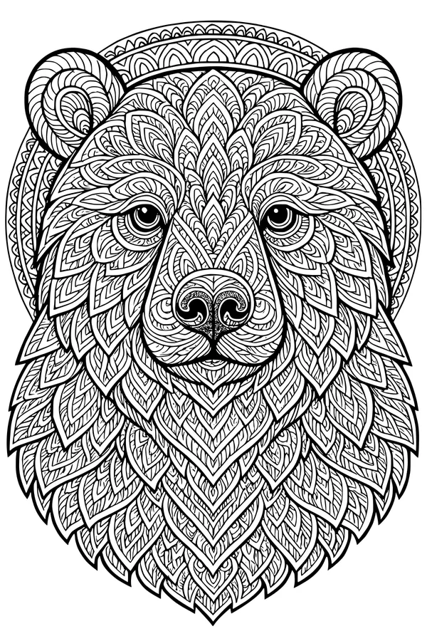 Big Bear With A Secret Pattern Coat