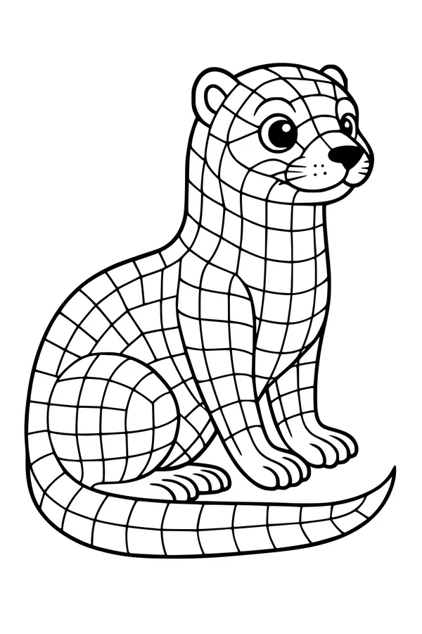 Finley the Ferret and His Fancy Squares