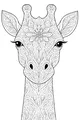 Gentle Giraffe with Magical Patterns