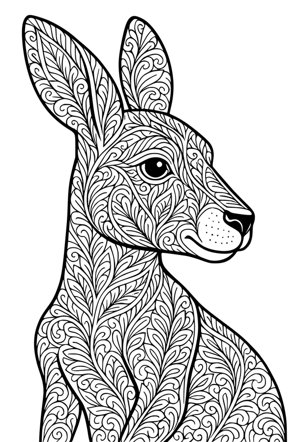 Leafy Kangaroo in the Sun