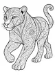 Swirly Jungle Leopard on the Prowl