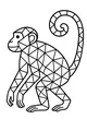 Monkey With a Swirly Spotted Tail