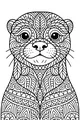 Swirly Whiskers Otter Smiles Bright