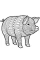 Patterns on Patty the Party Pig
