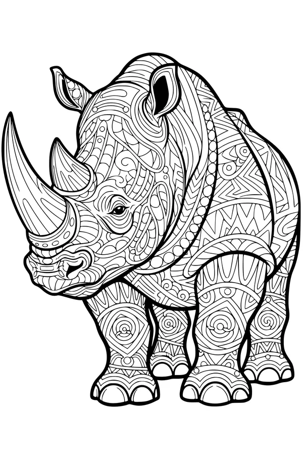 Swirly Patterns on Rhino Parade