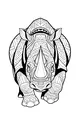 The Rhino with the Dazzling Patterns
