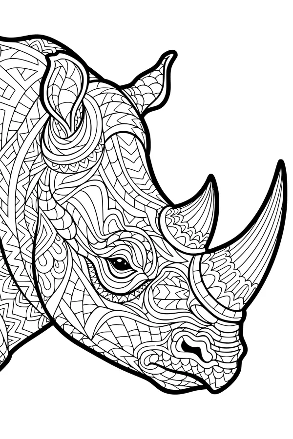 Rhino’s Fancy Patterns Up Close