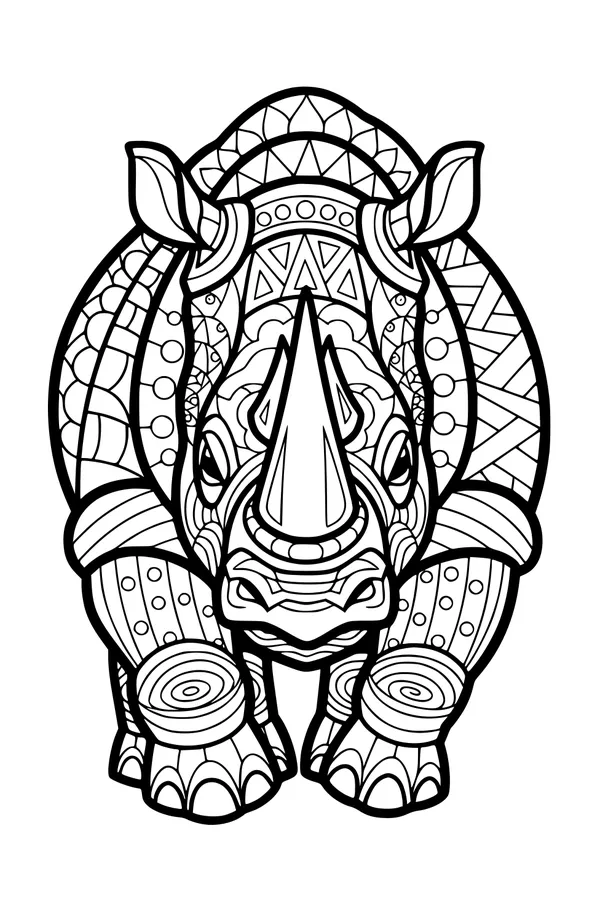 Rhino Ready to Stomp and Roar