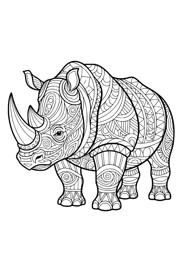 Swirly Patterns on the Rhino Parade