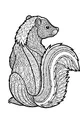 Swishy Skunk with a Silly Tail