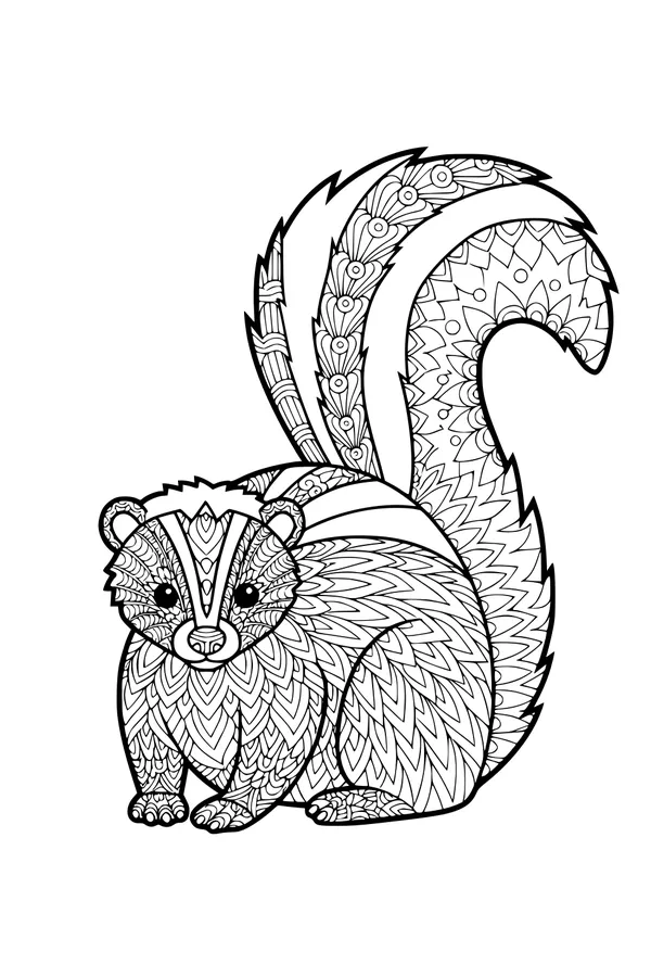 Silly Skunk With a Swirly Tail