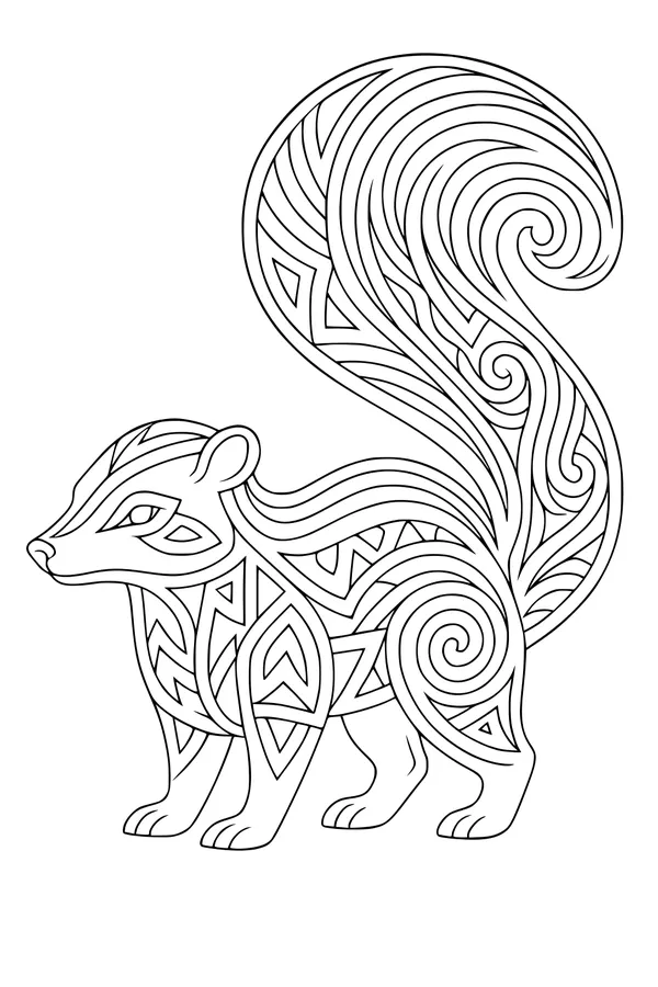 Swirly Trails of the Fancy Skunk