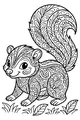 Swirly-Tailed Skunk in the Garden