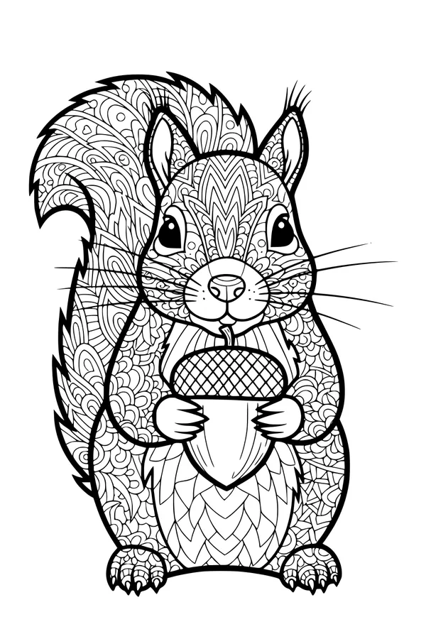 Paisley the Swirly-Tailed Squirrel