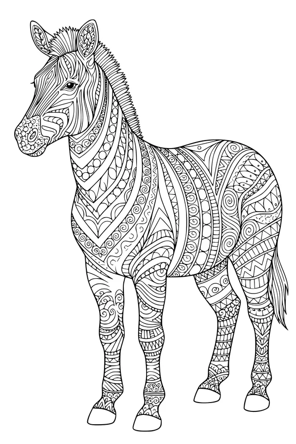 Swirly Safari Zebra